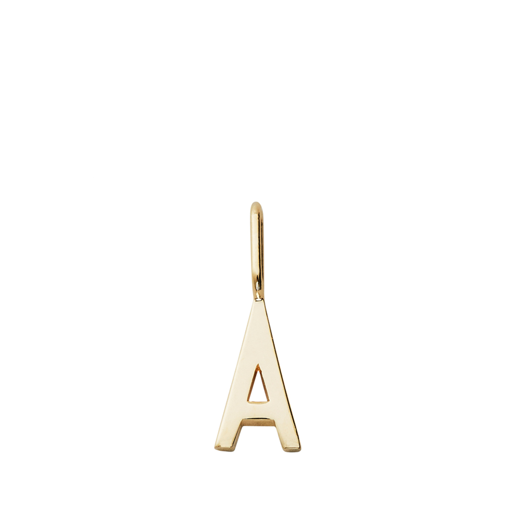 Gold Letter Charm 10mm Eclecticist