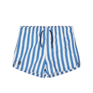 Aiden Swim Shorts: Stripe Riverside/ Creme de la Creme