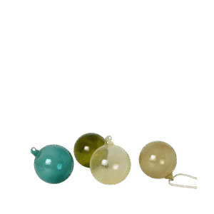 Glass Ornaments L - Set of 4