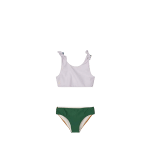 Bow Printed Bikini Set: Garden Green Multi Mix