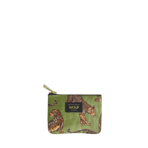 Olive Leopard Small Pouch