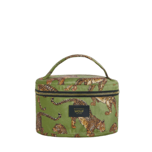 Olive Leopard Vanity Bag