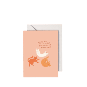 A Purr-Fact Birthday, Greeting Card