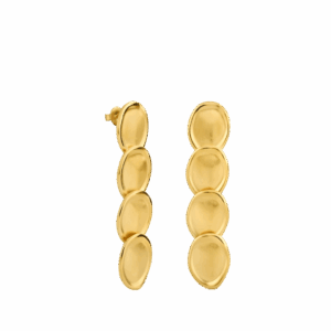 Cala Long Golden Earrings