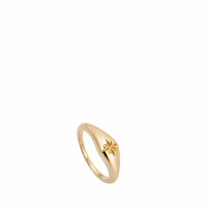 Gold Mini Aurora Dome Ring