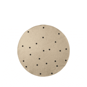 Jute Carpet - Black Dots