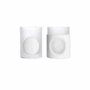 Carved Stem Vase , Set of 2