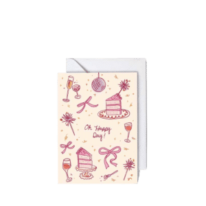 Happy Day-Pink, Greeting Card