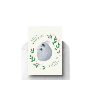 Hello Sweet Baby, Greeting Card