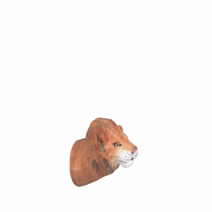 Hand-Carved Lion Hook