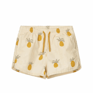 Aiden Swim Shorts: Pineapples/Cloud Cream