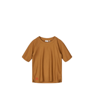 Noah Shortsleeve Swim Tee: Golden Caramel