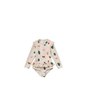 Sille Swim Jumpsuit - Geometric Foggy Mix