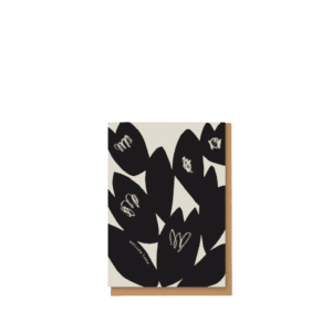Welcome Home Black Petals, Greeting Card