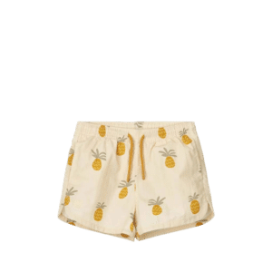 Aiden Swim Shorts: Pineapples/Cloud Cream