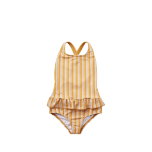 Amara Swimsuit: Stripe: Peach/Sandy/Yellow Mellow
