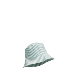 Matty Sun Hat Stripe - Sea blue/White