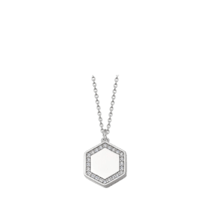 Deco White Sapphire Cosmos Locket