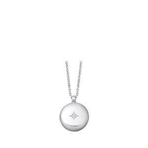 Medium Biography Locket Necklace, Silver