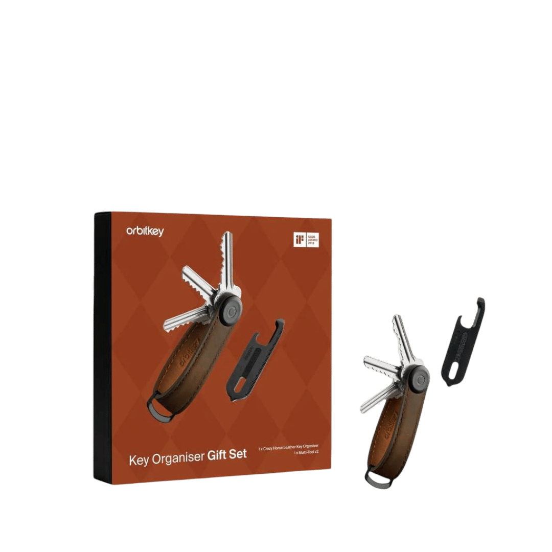 Orbitkey Key Organiser Crazy Horse + Multi-Tool v2 Set