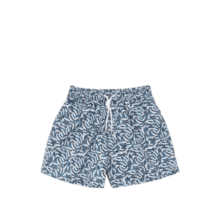 Ocean Swim Shorts, Blue/White