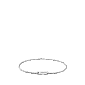 Annex Venetian Chain Bracelet, Polished Silver Medium