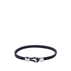 Orson Loop Bungee Rope Bracelet, Navy/Brown Large