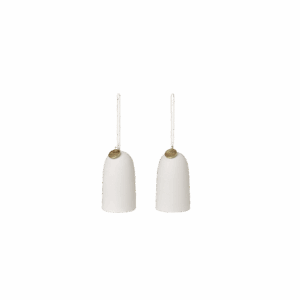 Bell Ceramic Ornament - Set of 2