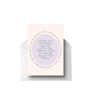 Angsty Teen, Greeting Card