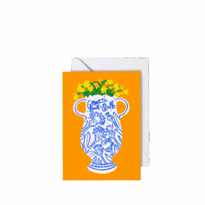 Grazzi mill-Qalb (Vase), Greeting Card