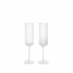 Ripple Champagne Flutes - Set of 2