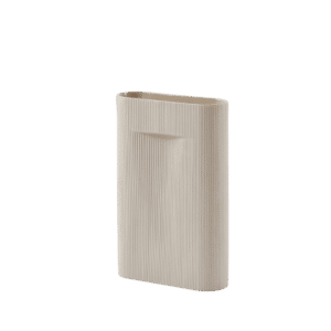 Ridge Vase - Beige