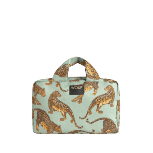 Emerald Leopard Large Toiletry Bag