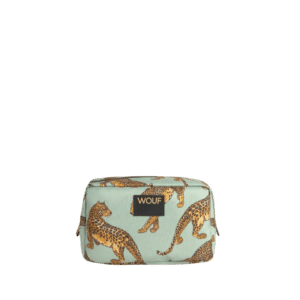 Emerald Leopard Toiletry Bag