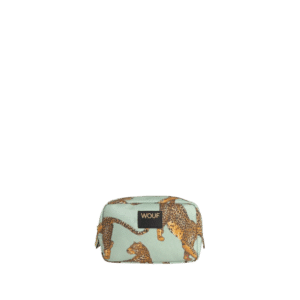 Emerald Leopard Makeup Bag