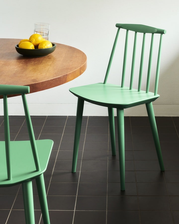 J77 jade green wb lacquer beech