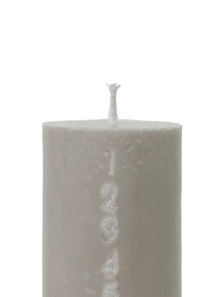 Pure Advent Candle, Fossil Taupe