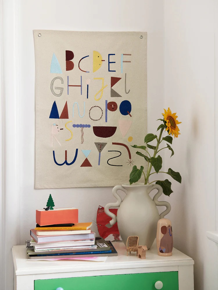Alphabet Fabric Poster
