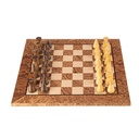 Walnut Burl Chess Set 40x40cm