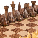 Walnut Burl Chess Set 40x40cm