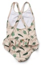 Amara swimsuit, Stripe: Jungle/Apple Blossom Mix