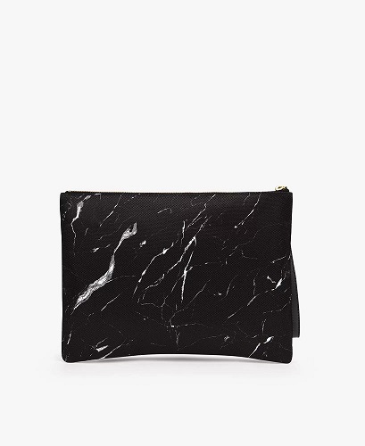 Black Marble XL Pouch