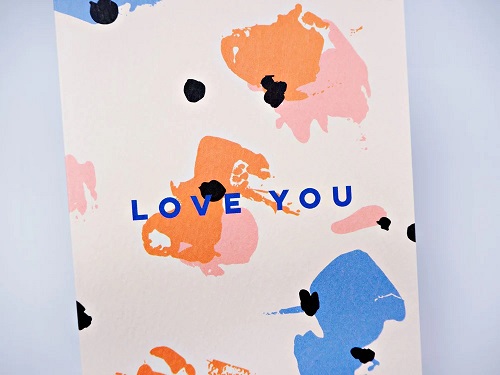 Spot Palette Love You, Greeting Card