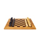 Olive Burl Chess Set 40x40cm