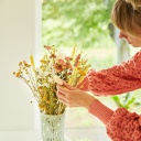 Dried Flowers  Field Bouquet Large - Pink Lemonade