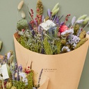 Dried Flowers Field Bouquet Large - Purple Dusk