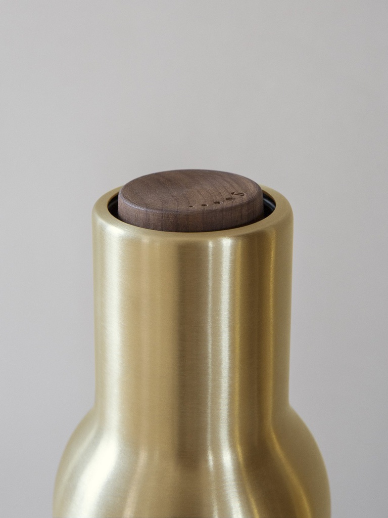 Bottle Grinder, Brushed Brass