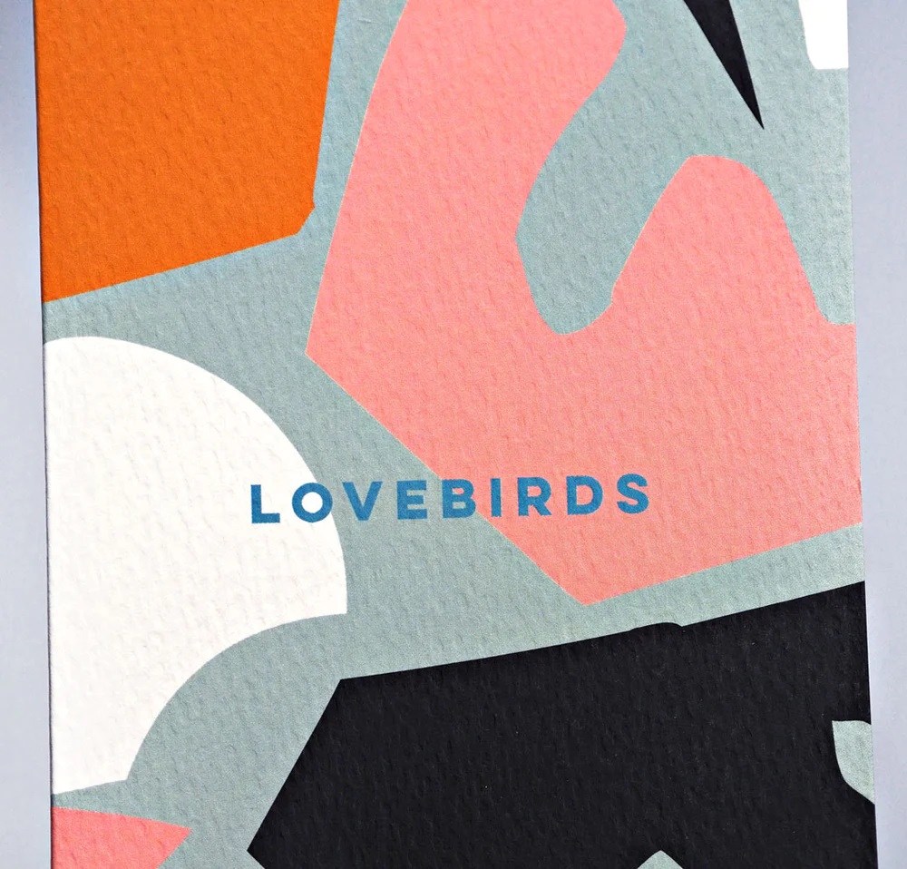 Lovebirds, Greeting Card