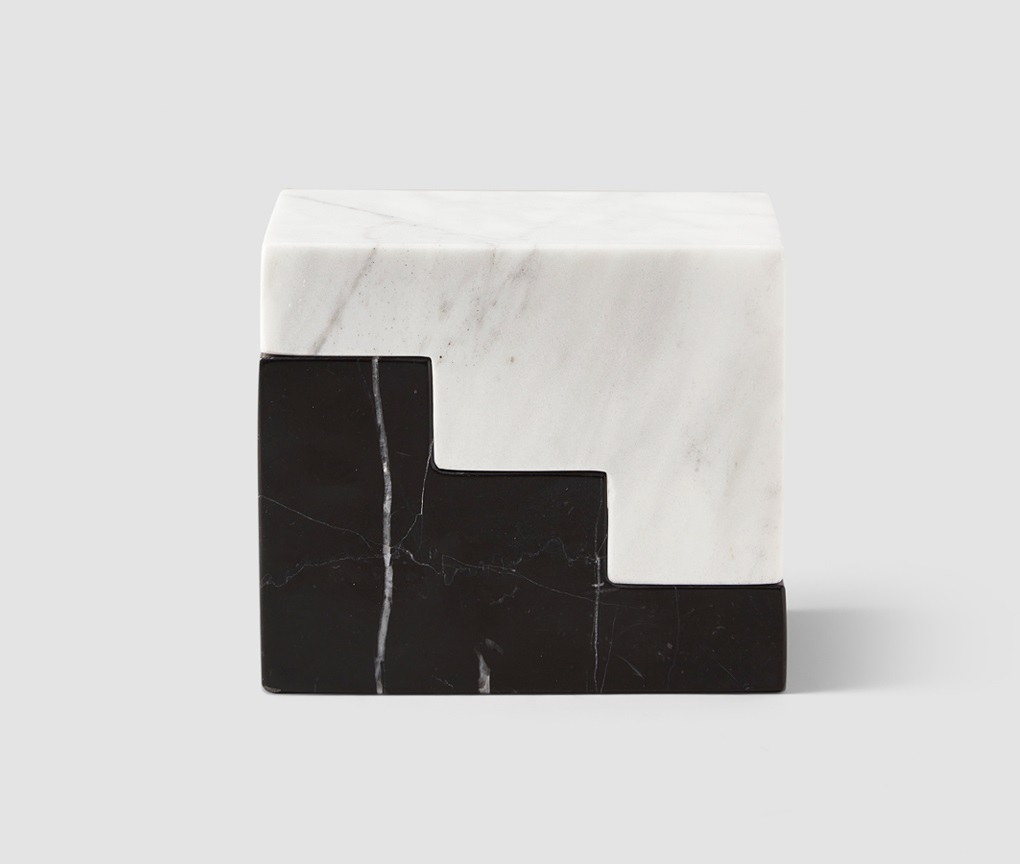 Bookend Stair Cube - Marble