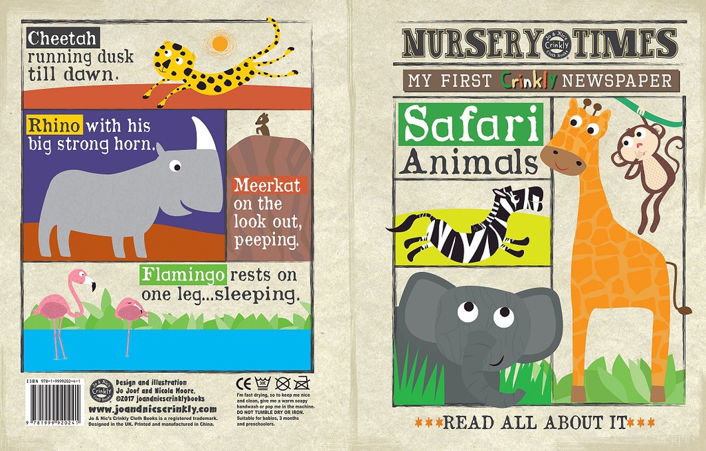 Crinkly Books Safari Animals